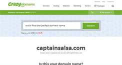Desktop Screenshot of captainsalsa.com